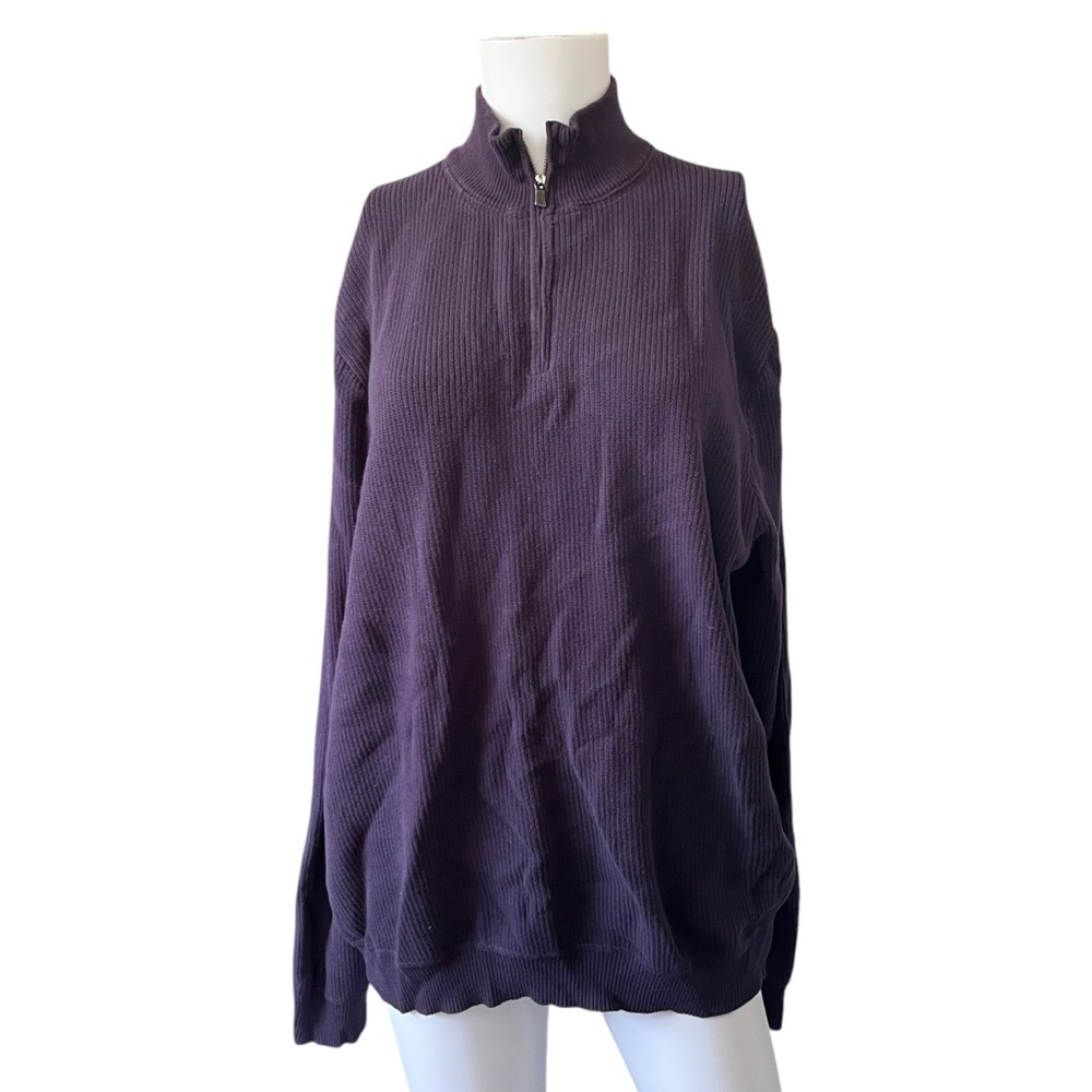 Tommy Bahama Purple Long Sleeve Pullover Sweater Colorful Mens Size XL